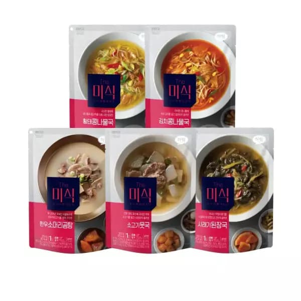 더미식 김치/황태/시래기/미역국 외 국물요리 6팩 (14,040원/무료)