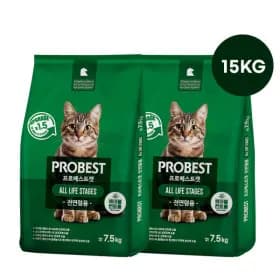 프로베스트 고양이 사료 15kg+그레이비캔 1통 (카드 20,900원/무료)
