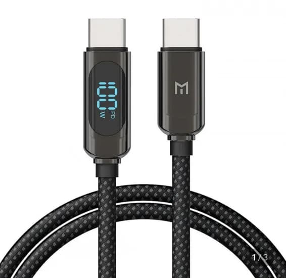 C타입 100W LED 초고속 충전 케이블 1.2M (2,900원/개이상무료)4