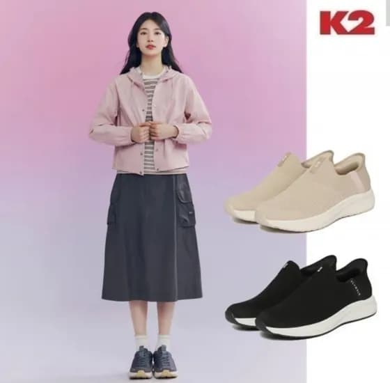 K2 남여공용 트레버 슬립온 워킹화