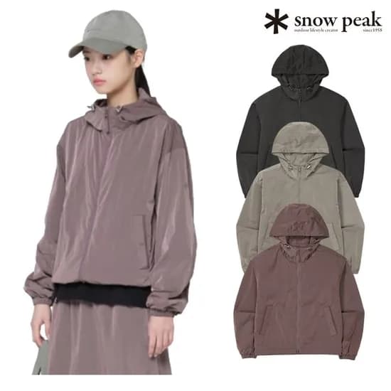 스노우피크 브라이트 여성 후드 바람막이