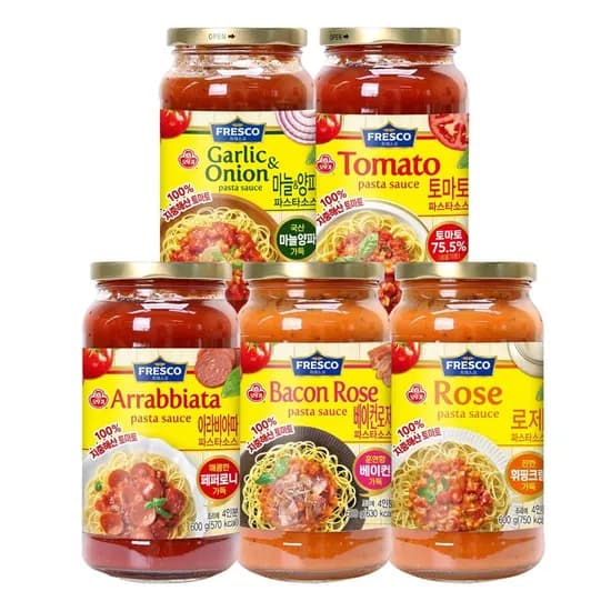 오뚜기 프레스코 파스타소스 5종/6종 2개+3개 총5개 (15,260원/무배)