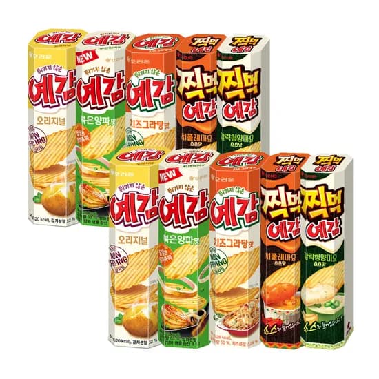 오리온 예감 5종(오리지널+치즈2+볶음2+갈릭청양2+치폴레마요2)(12,900원/무배)2