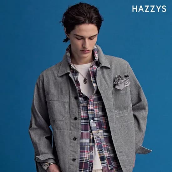 헤지스 그린 더블 팁 배색 카라티 (72,590원/무료)