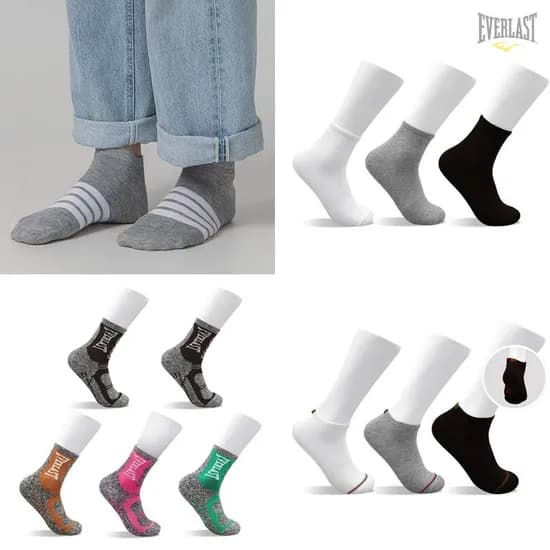 에버라스트 남자스니커즈양말 10족 (9,900원/무료)