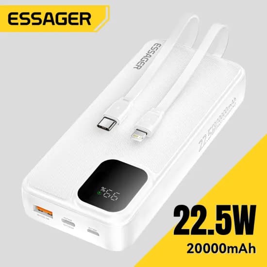 Essager 휴대용 충전기 보조배터리 10000mAh 22.5w