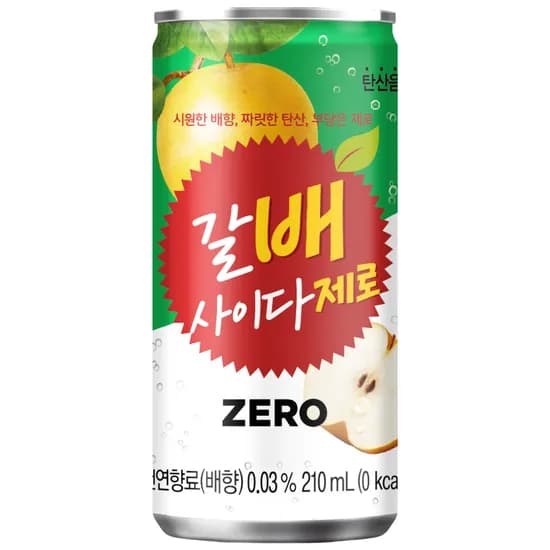 해태에이치티비 갈배사이다 제로, 210ml, 30캔 (11,610원/무료)