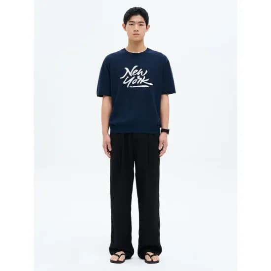 에잇세컨즈 강연 폴리 와이드 밴딩 팬츠 블랙(13,800원/무배)