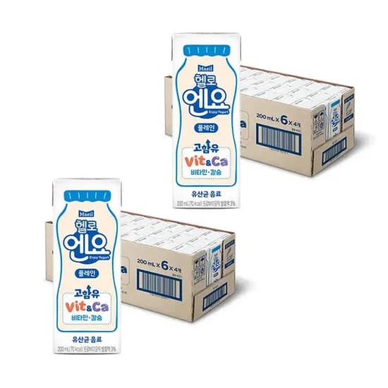 헬로엔요 플레인 200ml 48개