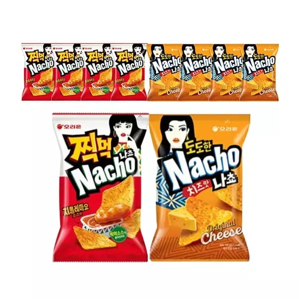 오리온 도도한 나쵸 오리지널 92g + 찍먹 나쵸 치폴레마 84g 각5개 총10봉 (티멤10,920원/무료)