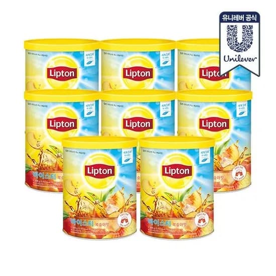 립톤 아이스티 1.5kg 복숭아 8개 (93,100원/무료)