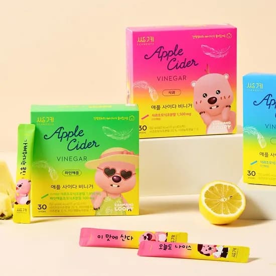 쌍계명차x잔망루피 애사비 30스틱X2 (사과/레몬/파인애플) +보틀증정 (18,340원/무료)