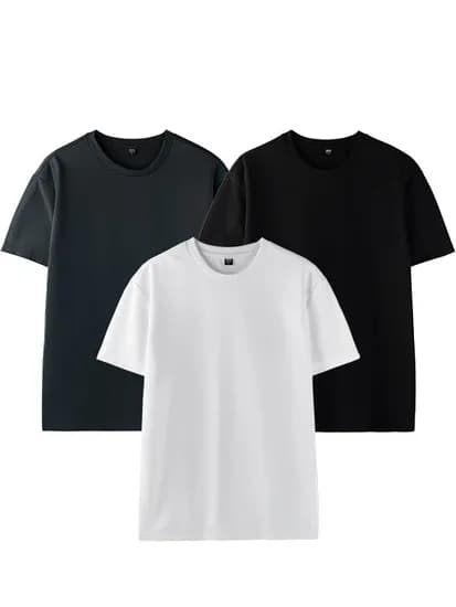 기능성 쿨링 메쉬 라운드 반팔 티셔츠 3장 세트 (10,965원/무료)