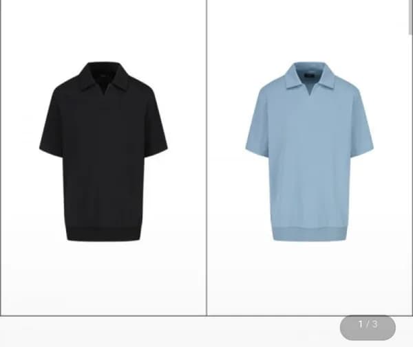 앤드지 남성 면혼방 라운드/카라 세미오버핏 티셔츠 8종택1 (14,080원/장 무배)2