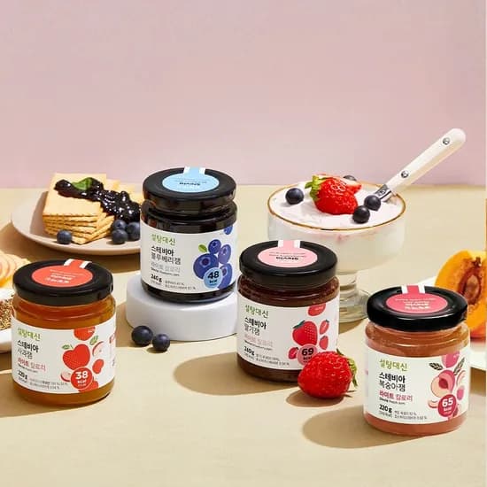 스테비아 저당 과일잼 2개