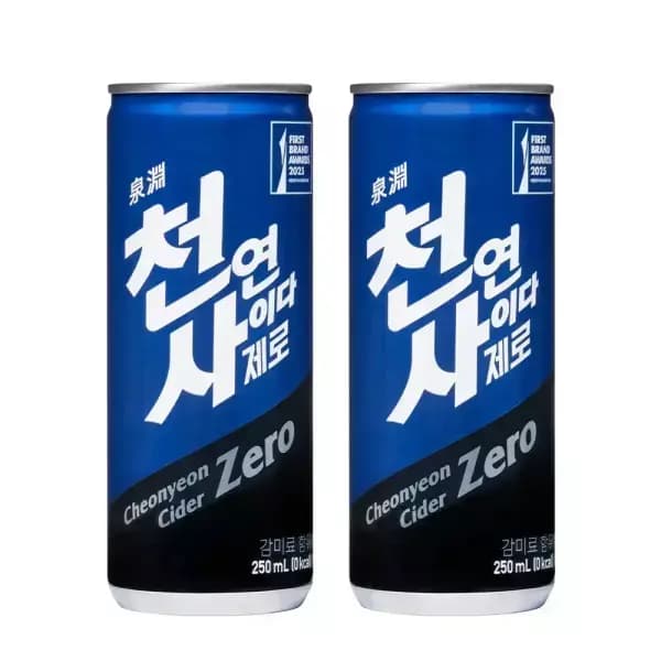 천연사이다 제로 250ml 30캔