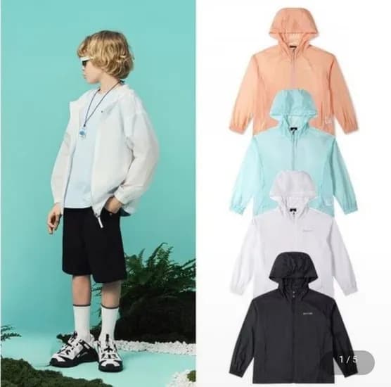 블랙야크키즈 립스탑 경량 바람막이 자켓