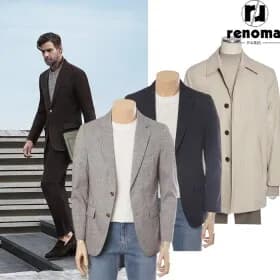 레노마 링클프리 신축성 캐주얼 자켓