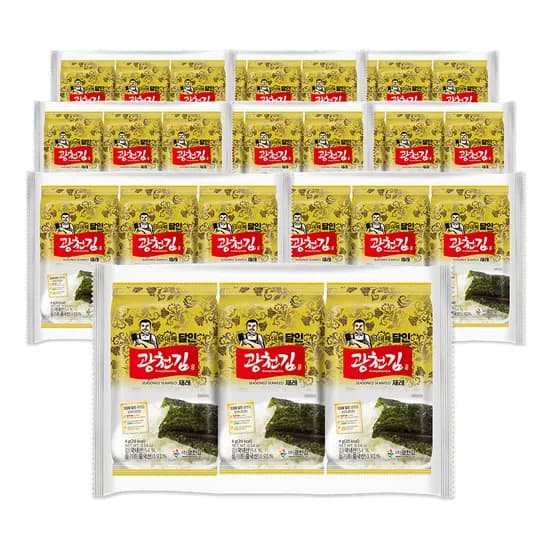 광천김 3대째 달인 재래 도시락김 4g 27봉 (8,900원/무료)