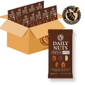 너츠브라더 데일리너츠 브라운 50봉 (15,600원/무배)
