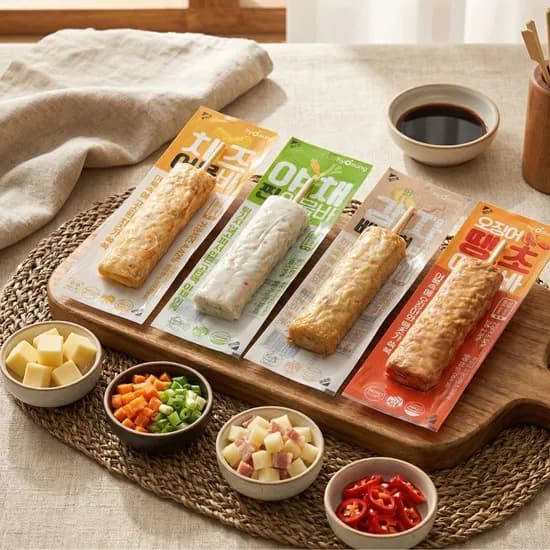 효성어묵 부산 전통 어묵바 프리미엄 어묵 4종 총12개 (14,650원/무료)