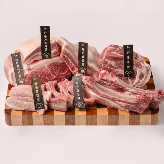 한돈 1+ 돼지고기 골라담기 500g (9,400원~/3,500원)