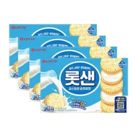롯데샌드 롯샌 파스퇴르 순우유맛 315g 4개 (11,830원/무료)