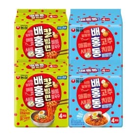 배홍동 비빔면 8입 + 배홍동 칼빔면 8입 (총 16봉) (13,390원/무료)