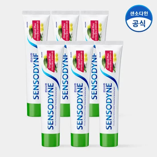 센소다인 오리지날플러스 민감성치약 100g 6개 (19,900원/무료)