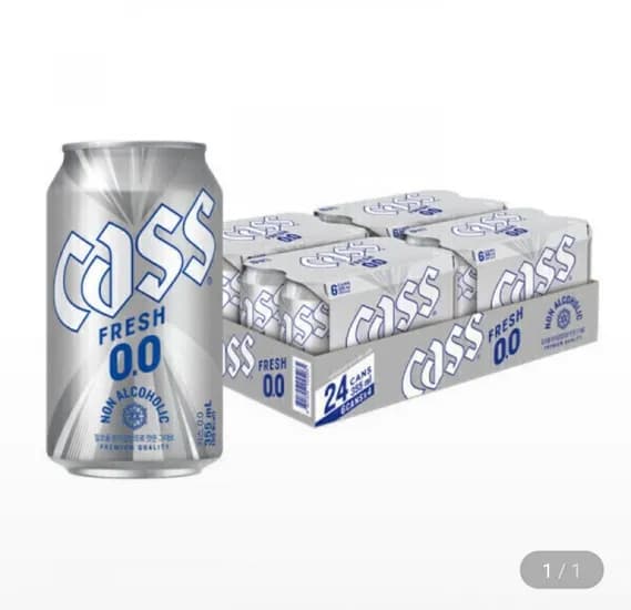 카스제로 (0.0) 논알콜 맥주맛 음료 355ml 24개 + 경품 응모권 (4,400원/무료)1