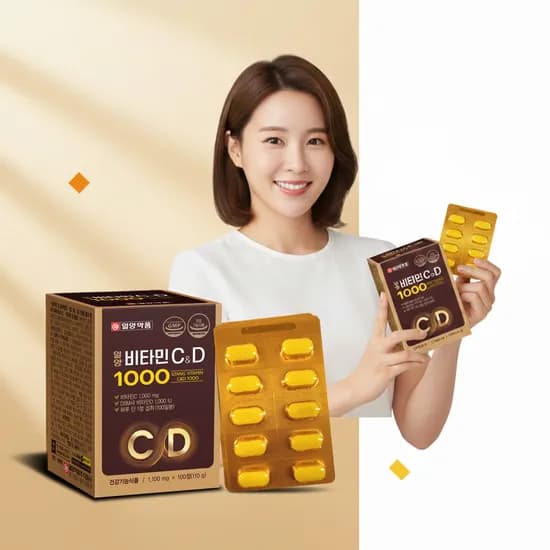 일양약품 비타민 C&D 1000 , 100정 (7,900원/무료)