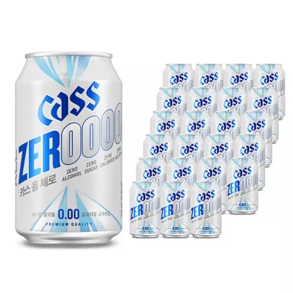 카스올제로(0.00) 330ml 24캔+전용잔 2개 (14,400원/무료)