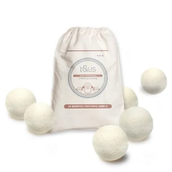 정전기방지 건조기 양모볼 6구 (6,800원/무배)