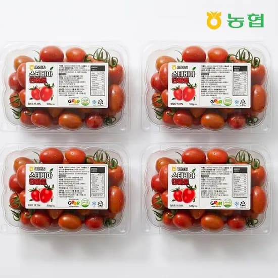 스테비아 방울토마토 500g 2팩 (8,750원/무료)