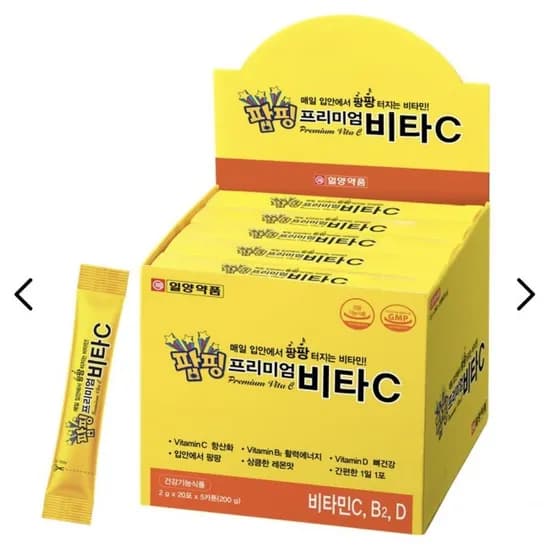 일양약품 팝핑 프리미엄 비타C 20포 (3,480원/네멤무료)