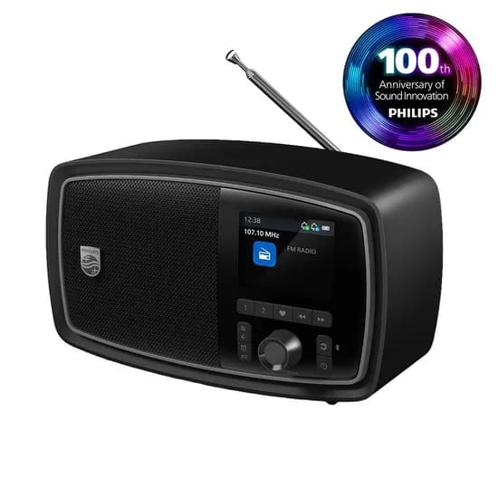 필립스 TAV000 The Janet 블루투스 휴대용 레트로 라디오 (69,000원/무료)2