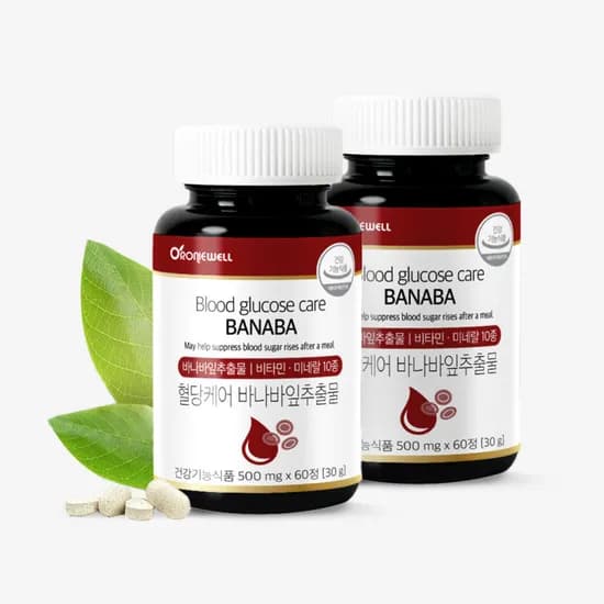 로니웰 혈당케어 바나바잎추출물 60정 2개