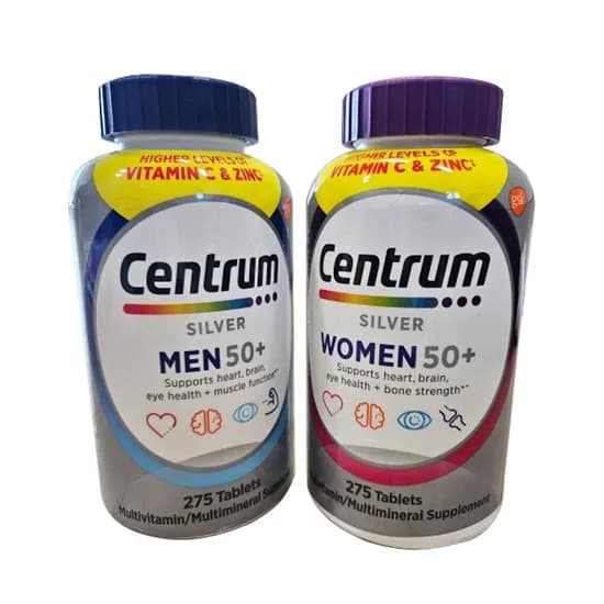 centrum 센트룸 실버 50+ 멀티비타민 75정 남여 세트 (58,870원/무료)2