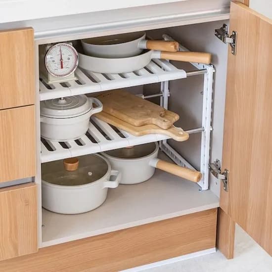 주방 싱크대 길이조절 씽크인 선반 3단 (16,915원무배)