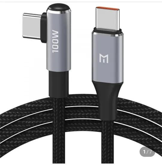 C타입 L 자형 100W 초고속 충전케이블 (2,900원/4개이상무료)