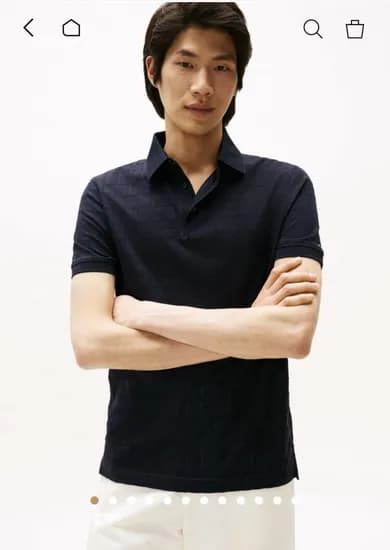 타미남성 윈도우패인 텍스처 폴로셔츠 (54,600원/무료)