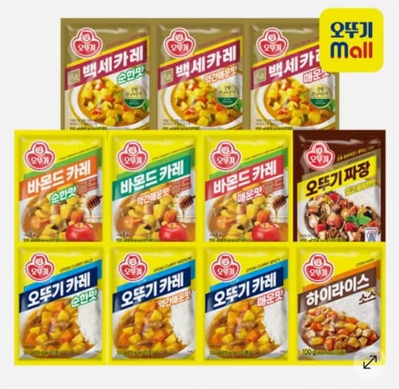 백세 바몬드 하이라이스 분말카레 짜장 00g 6개 외 다양