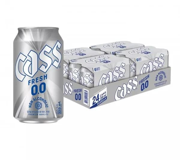카스 제로 355ml 24캔 무알콜맥주 (14,400원/무료)