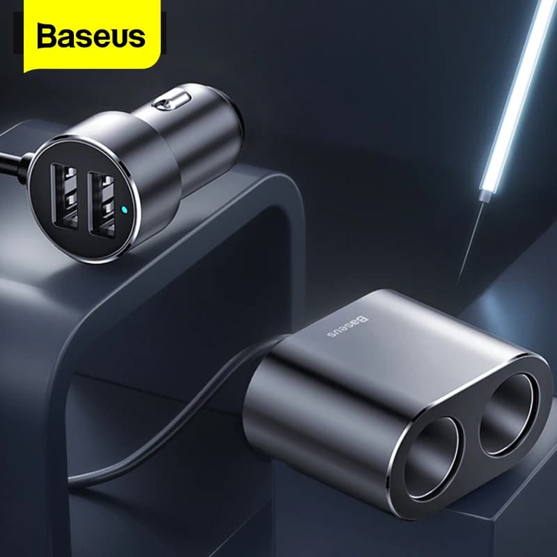 베이스어스 100W 듀얼 USB 차량용 충전기