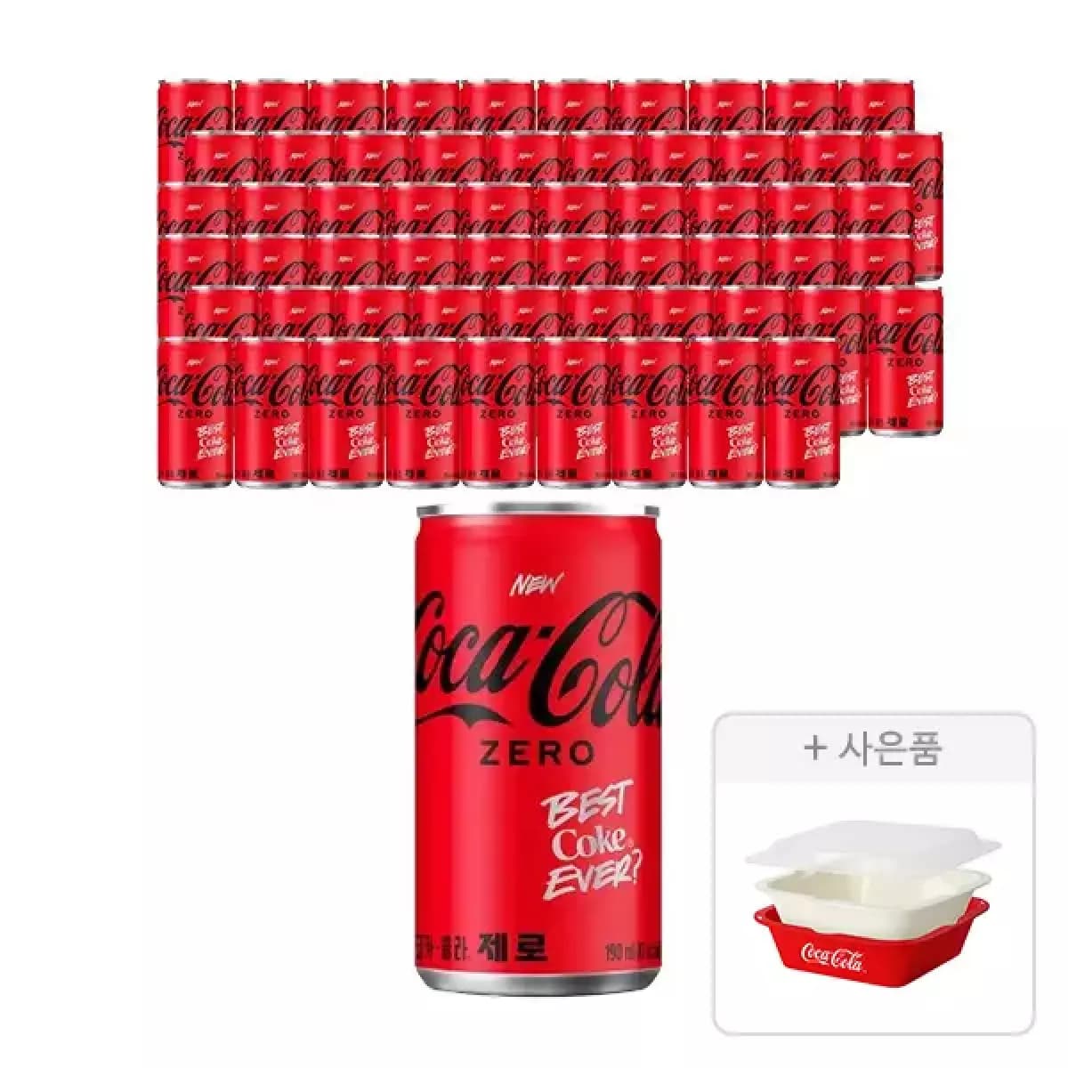 코카콜라 제로, 190ml, 60개 증정품 찜기 (티멤 5,050원/무료)2
