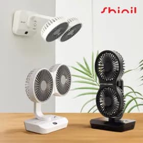 신일 탁상용 선풍기 양방향 투헤드 BLDC 무선 미니 소형 책상용 캠핑용 써큘레이터 자동회전 (9,930원/무료)2