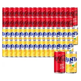 코카콜라제로190ml 30캔 + 환타제로파인 190ml 30캔(22,750원/무료)