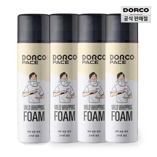 도루코 마일드 휘핑 쉐이빙폼 250ML 4통(특정 결제 수단 적용가 13,920원/무료배송)