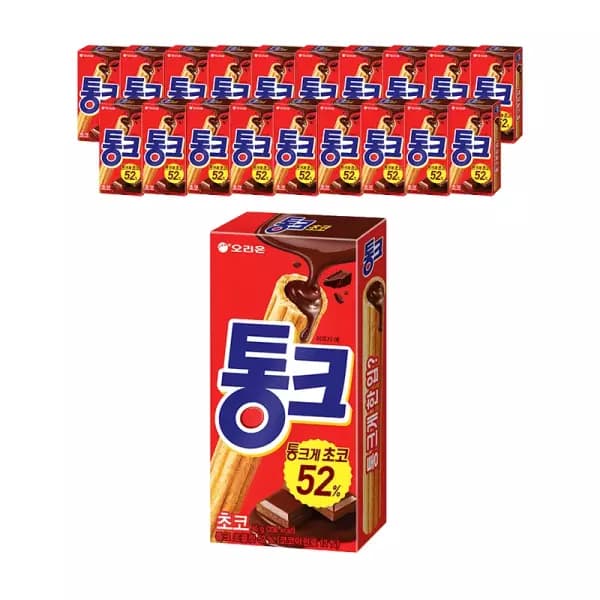 오리온 통크 초코, 45g, 20개(티멤3,460원/무료)1
