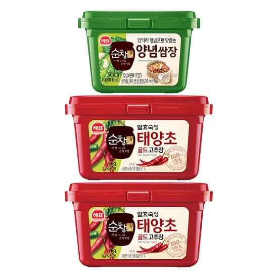 고추장 1kg 2개 + 쌈장 500g 1개 (12,500원/무배)